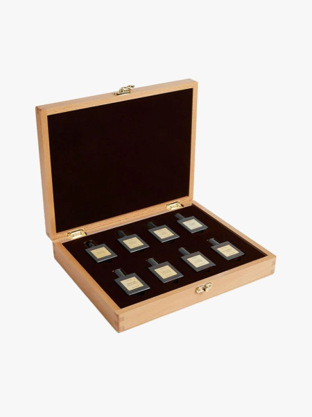 Cyklar The Full Collection Perfume Oil Layering Set in branded components on a light gray background